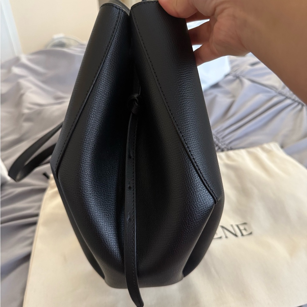 Polène Black Leather Tote Bag - Picture 5 of 12